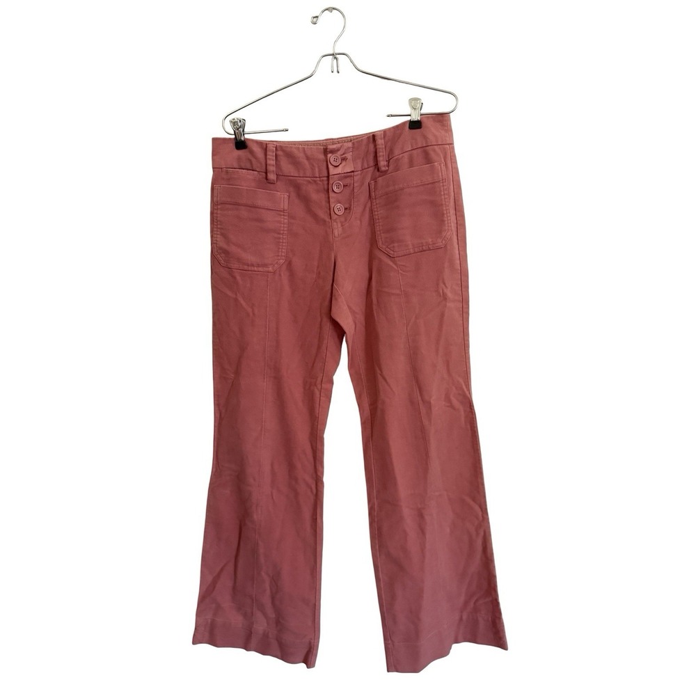 Vintage Y2K American Eagle "Laidback" Pink‎ Flare wideleg velvet sz 8 pants